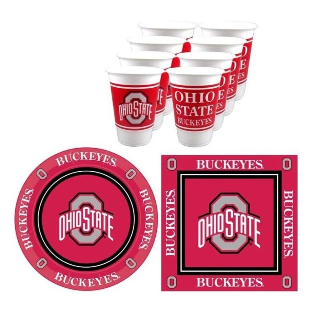 Ohio State Buckeyes Party Supplies Officially Licensed 16 Guest Set